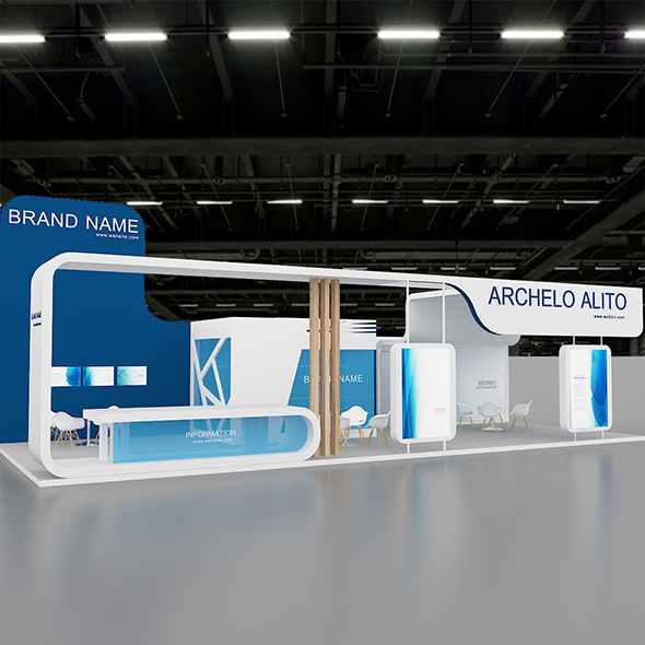 3D Model Exhibition Booth