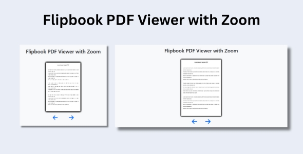 PDF Flipbook Viewer with Zoom
