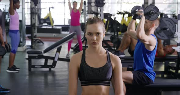 Portrait at a gym