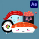 Sushi Stickers Emoji Animations for After Effects - VideoHive Item for Sale