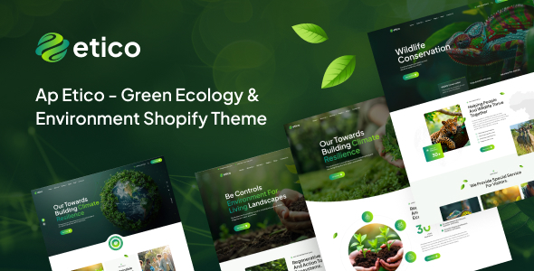 Ap Etico - Green Ecology & Environment Shopify Theme