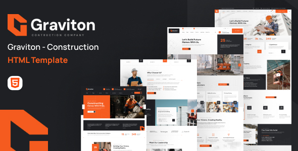 Graviton – Construction HTML Template Graviton – Construction HTML Template