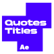 Simple Quotes Titles - VideoHive Item for Sale