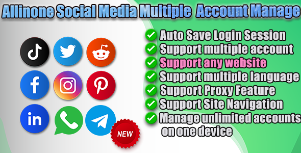 MultiSocial Master – Ultimate Social Media Multi-Account Manager