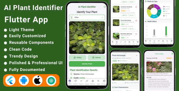 AI Plant Identifier Flutter App | Plant Care & Recognition