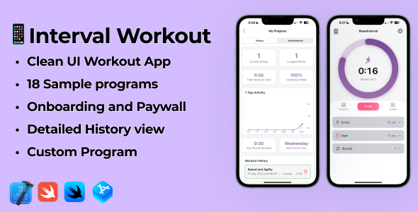 iOS 17 Swift Workout Timer App | Interval Timer with Subscriptions (IAP)