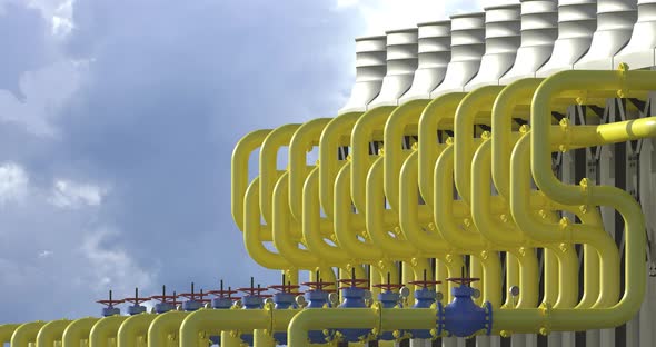 Chiller Cooling System at the Compressor Station alt