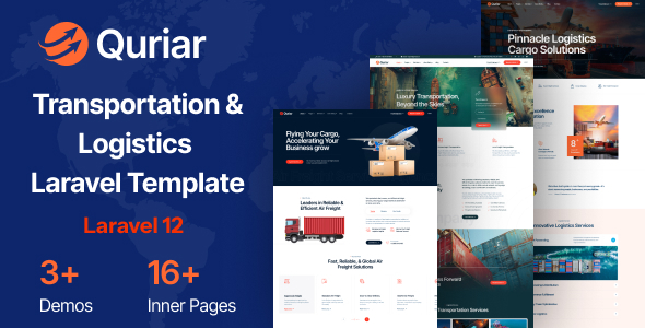 Quriar - Logistics and Transportation Laravel Template