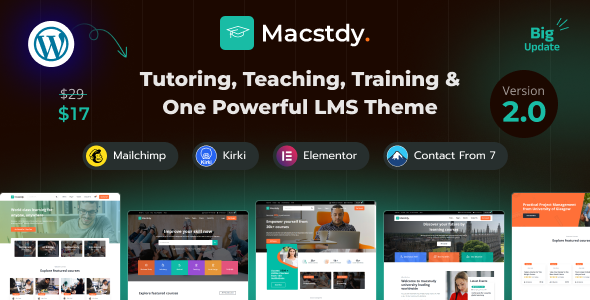 Macstdy - LMS &  Education WordPress  Theme