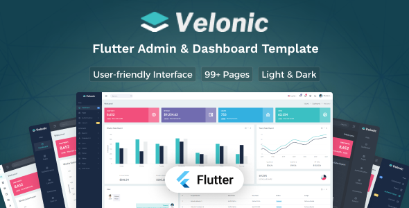 Velonic - Flutter Admin & Dashboard UI Kit