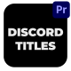 Discord Titles - VideoHive Item for Sale