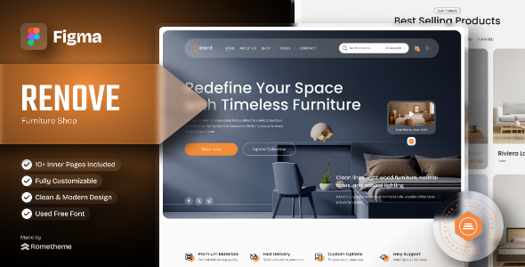 Renove - Furniture Shop Figma Template