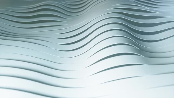 Abstract Background with White Wavy Stripes