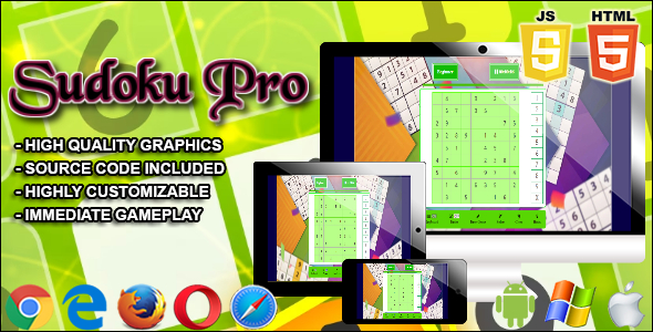 Sudoku-Pro - HTML5 Game