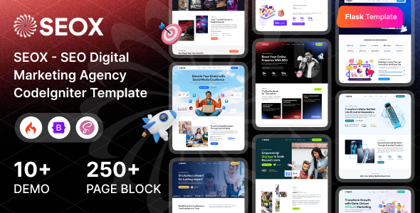 SEOX - SEO & Digital Marketing Agency CodeIgniter Template