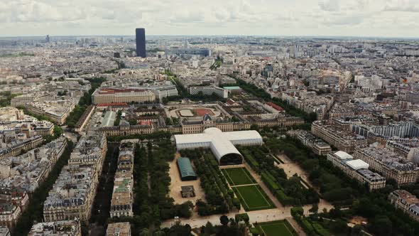 Cityscape of Paris From a Bird's Eye View