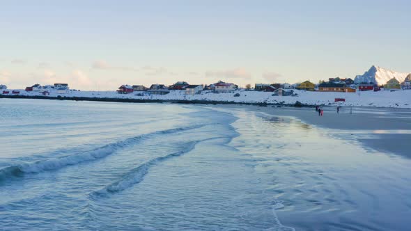 Winter Lofoten Beach