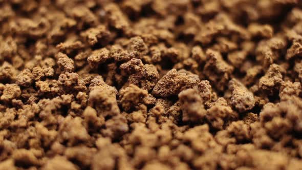 Coffee Granules in Extreme Close Up