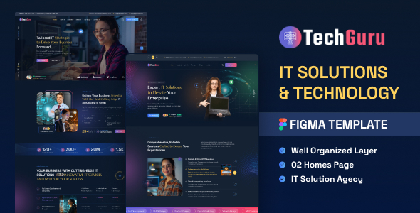 TerchGuru - IT Solutions & Technology Figma Template