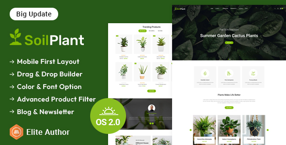 SoilPlant - Plants and Nursery Store Shopify 2.0 Responsive Theme