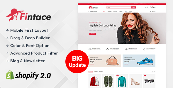 Fintace - Multipurpose Fashion Store Shopify 2.0 Responsive Theme