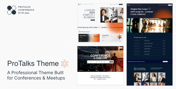 ProTalks - Business Conference WordPress Theme