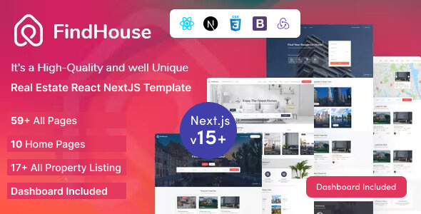 FindHouse - Real Estate React NextJS Template