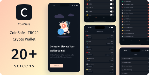 CoinSafe - Tron TRC20 Crypto Wallet | RN CLI 0.78.1