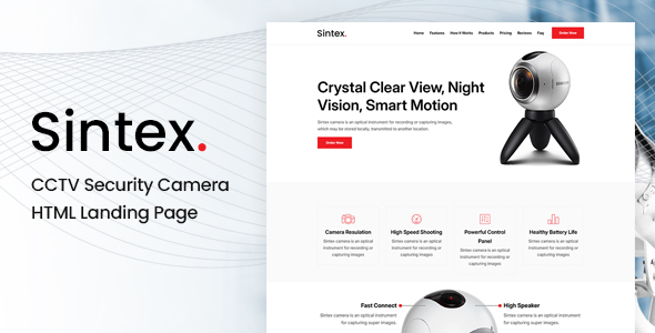 Sintex - Product Landing Page Template