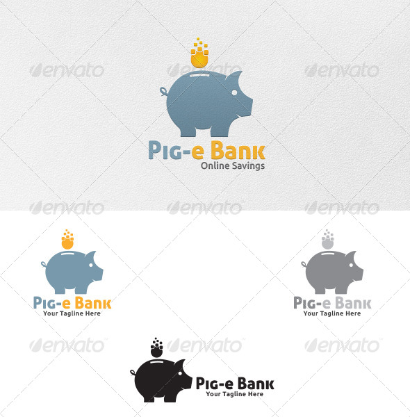 Piggy Bank - Logo Template