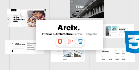Arcix - Architecture Laravel Template