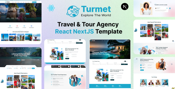 Turmet - Travel & Tour Agency React NextJS Template