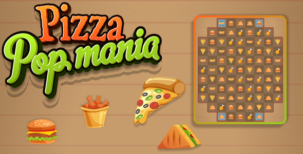 Pizza Pop Mania - Unity Puzzle Game With Admob Ads