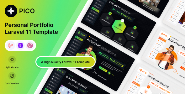 Pico - Laravel 12 Personal Portfolio Template
