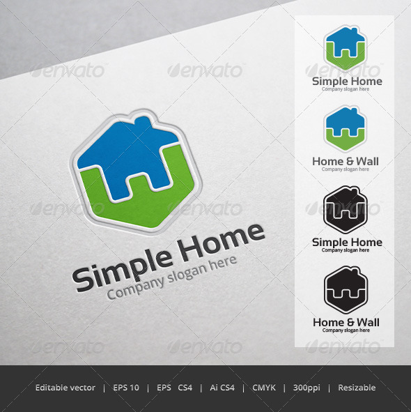 Simple Home Logo