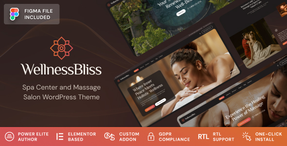 Wellness Bliss - Massage Salon & Spa WordPress Theme