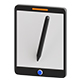 Tablet With Stylus 3D Illustration - 3DOcean Item for Sale