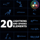 Lightning And Sparks Elements | DaVinci Resolve - VideoHive Item for Sale