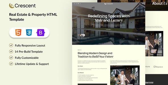 Crescent - Real Estate & Property HTML Template