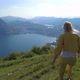 Woman in Lugano Monte Bre Mount - VideoHive Item for Sale
