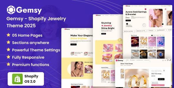 Gemsy – Shopify Jewelry Theme
