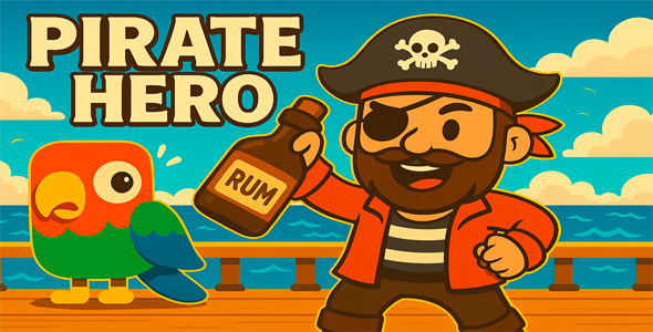 Pirate Hero - HTML5 Game (Phaser 3)