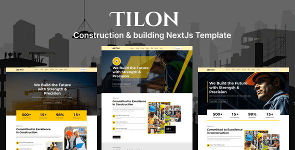 Tilon - Construction & Building React NextJs Template