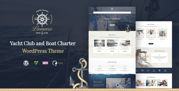 Lamaro - Yacht Club and Rental Boat Service WordPress Theme