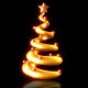 Beautiful Golden Modern Christmas Tree loop with transparency