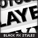 Black Sleek Layer Styles - GraphicRiver Item for Sale