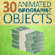 30 Animated Infographic Objects - VideoHive Item for Sale