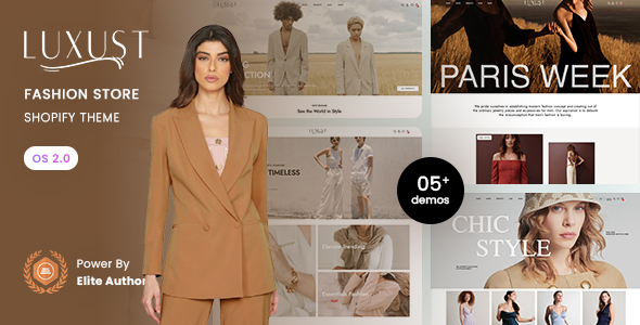 Luxust - Fashion Store Shopify 2.0 Theme