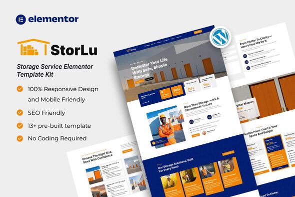 StorLu - Storage Service Elementor Template Kit