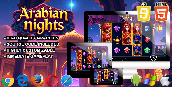 Arabian nights - HTML5 Slot Machine